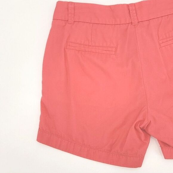 J Crew Weathered Broken-in Classic Twill Chino Shorts Womens Size 0 Salmon - Picture 7 of 11